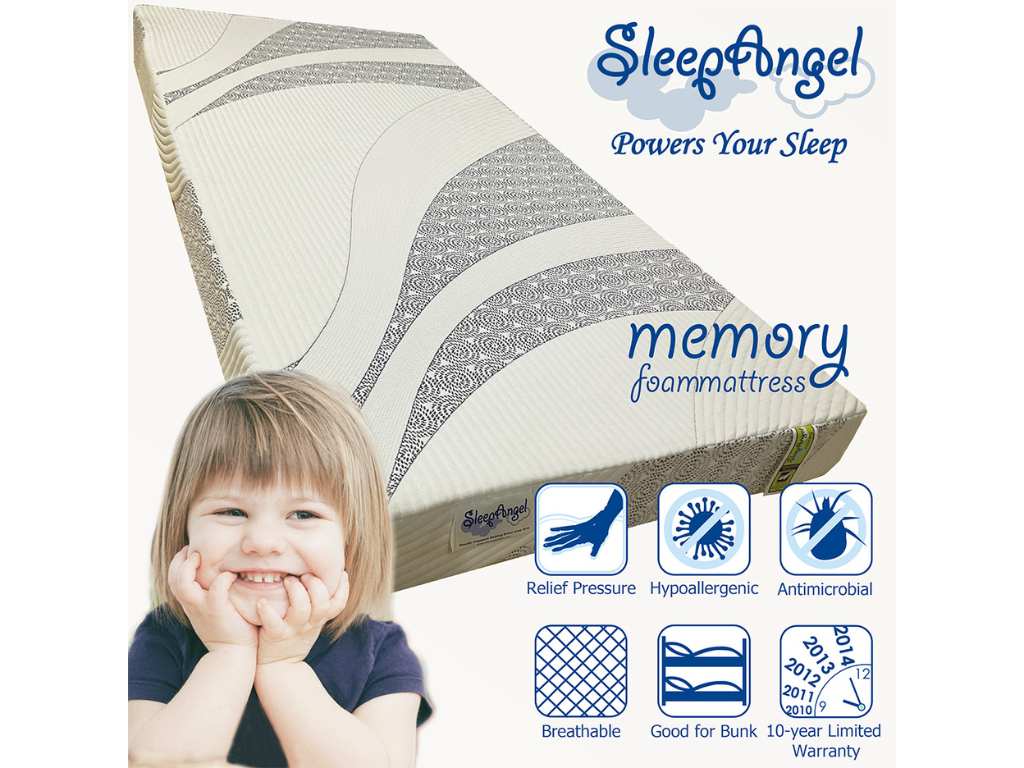 SleepAngel Dual Firmness Memory Foam Mattress (6 inches)