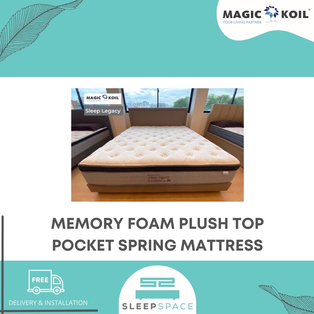 Magic Koil Sleep Legacy Pocket Spring Memory Foam Plush Top Mattress