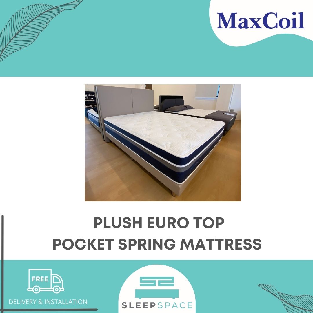 MaxCoil Studio Slumber with Plush Euro Top Pocket Spring Mattress