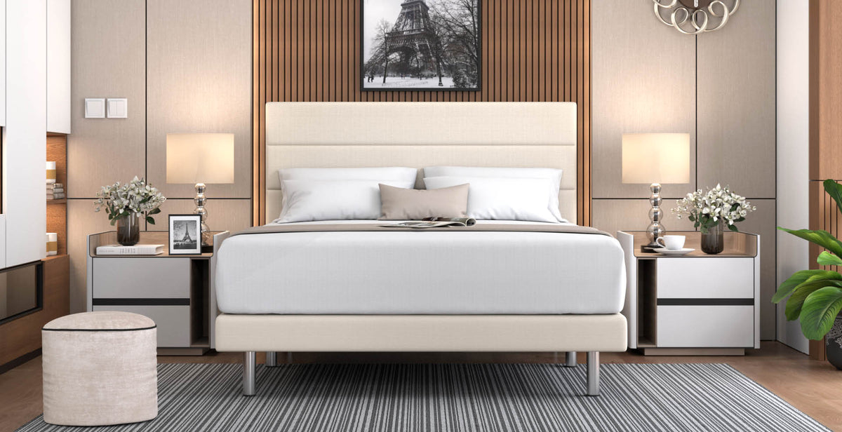 Maxcoil Tulip Slim Headboard Divan Bed-Maxcoil-Sleep Space