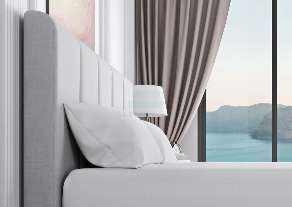 Maxcoil Lily Slim Headboard Divan Bed-Maxcoil-Sleep Space