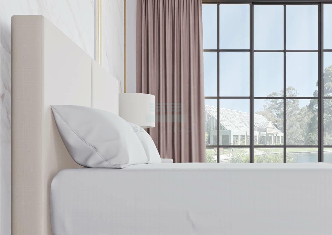 Maxcoil Peony Slim Headboard Divan Bed-Maxcoil-Sleep Space