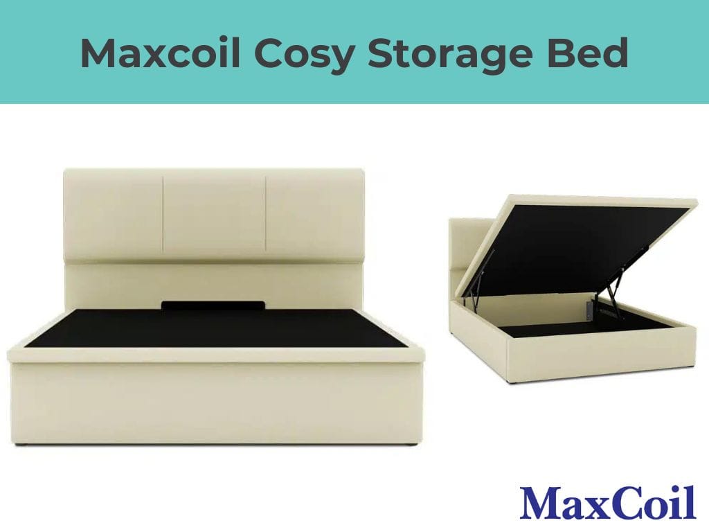Maxcoil Cosy Classic Headboard Storage Bed-Maxcoil-Sleep Space
