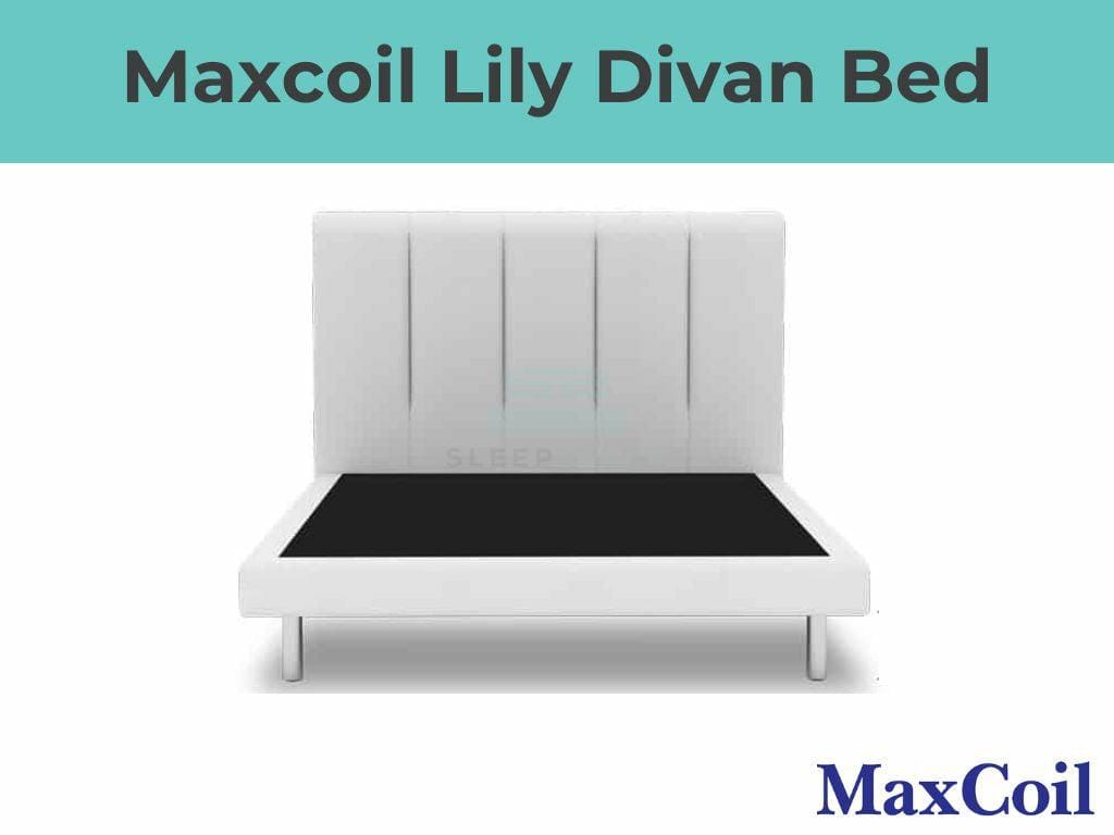 Maxcoil Lily Slim Headboard Divan Bed-Maxcoil-Sleep Space