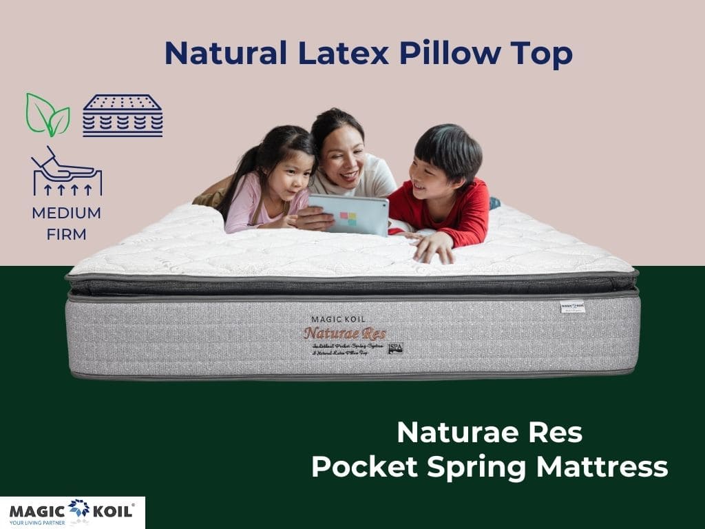 Magic Koil Naturae Res Latex Plush Top Pocket Spring Mattress
