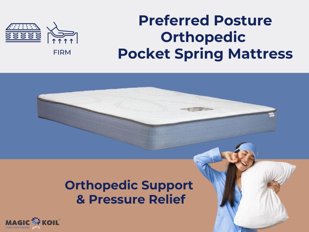Magic Koil Preferred Posture Orthopedic Pocket Spring Mattress - Most Popular!