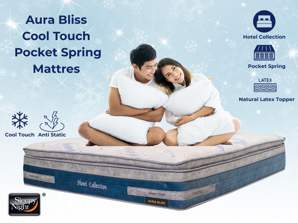 Aura Bliss Cool Touch Pocket Spring Mattress (Hotel Collection)