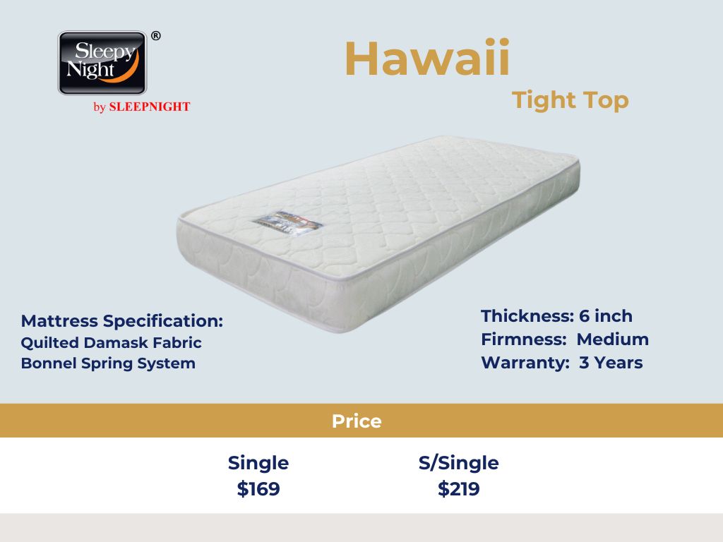 Hawaii Spring Mattress (6 inch)