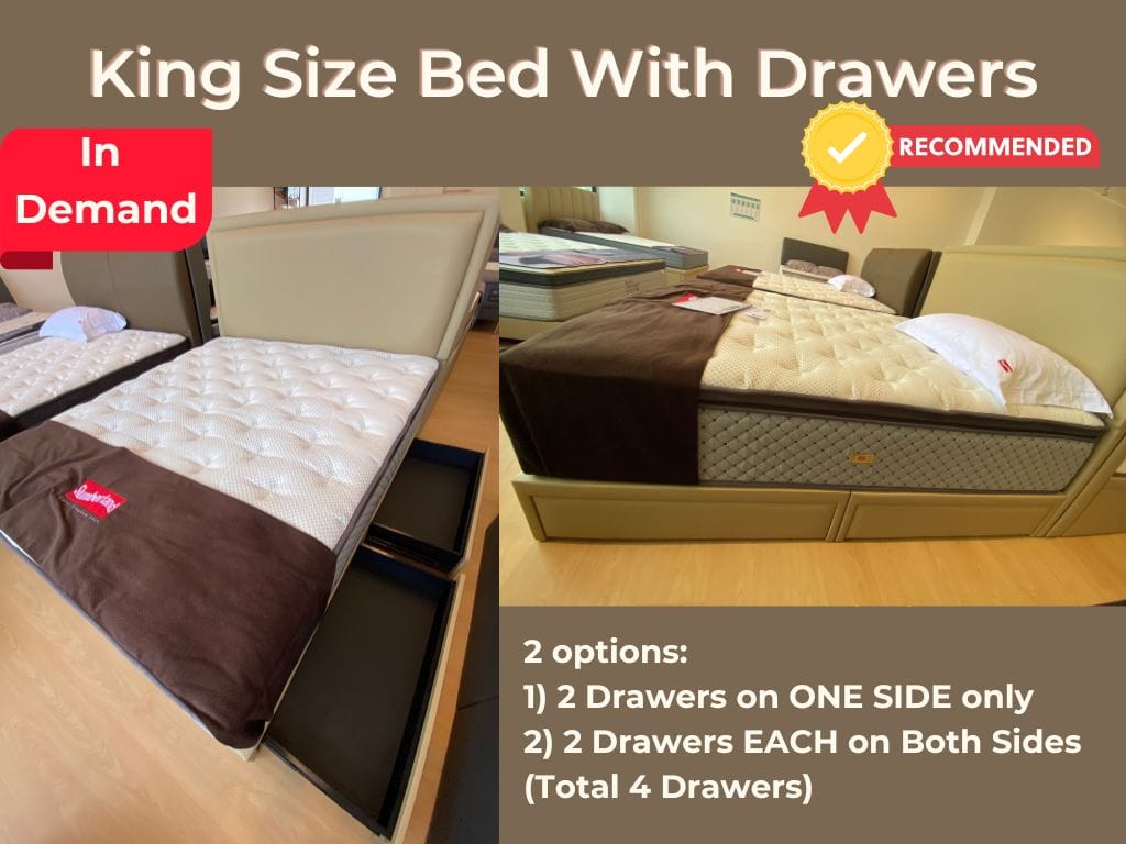 King Size Drawer Bed (2 Drawer or 4 Drawer Option) –In Demand!-Sleepy Night-Sleep Space
