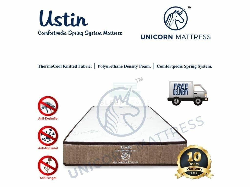 Unicorn Ustin Comfortpedic Spring Mattress (6 Inch)-Unicorn-Sleep Space