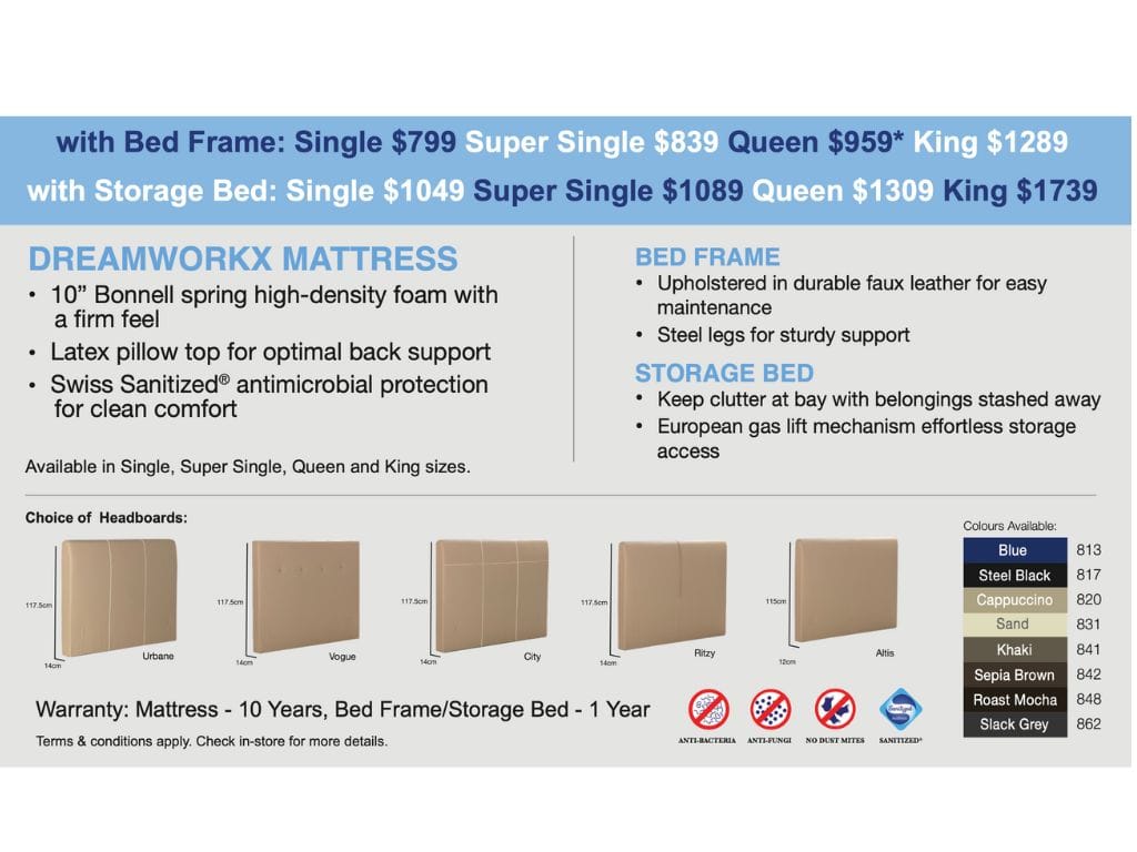 Viro Dreamworkx Mattress + Bed Bundle Promo-Viro-Sleep Space