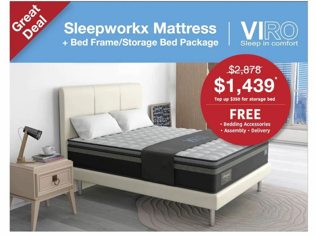 Viro Sleepworkx Mattress + Bed Bundle Promo-Viro-Sleep Space