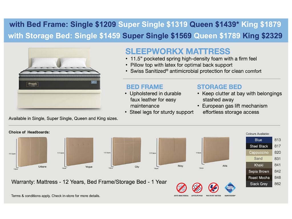 Viro Sleepworkx Mattress + Bed Bundle Promo-Viro-Sleep Space