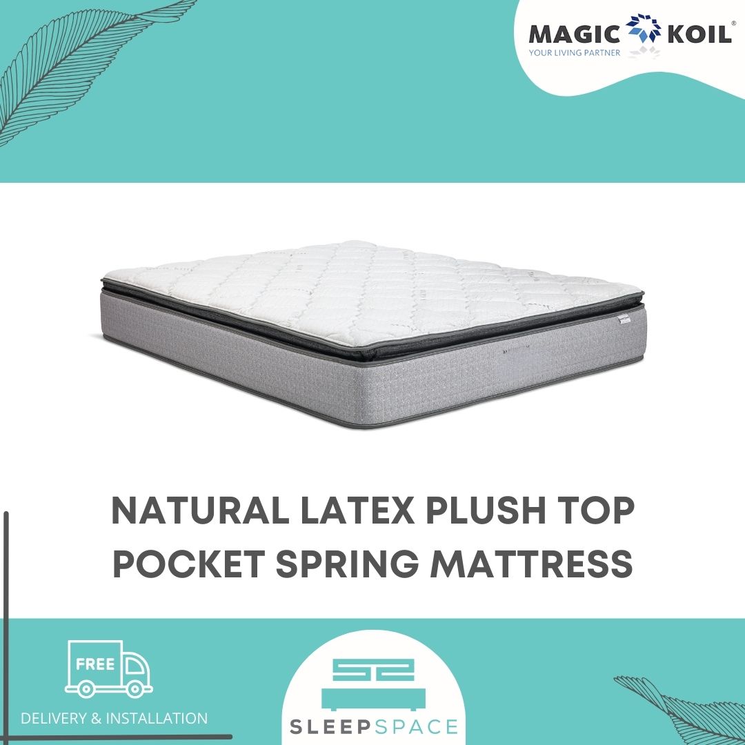 Magic Koil Naturae Res Latex Plush Top Pocket Spring Mattress