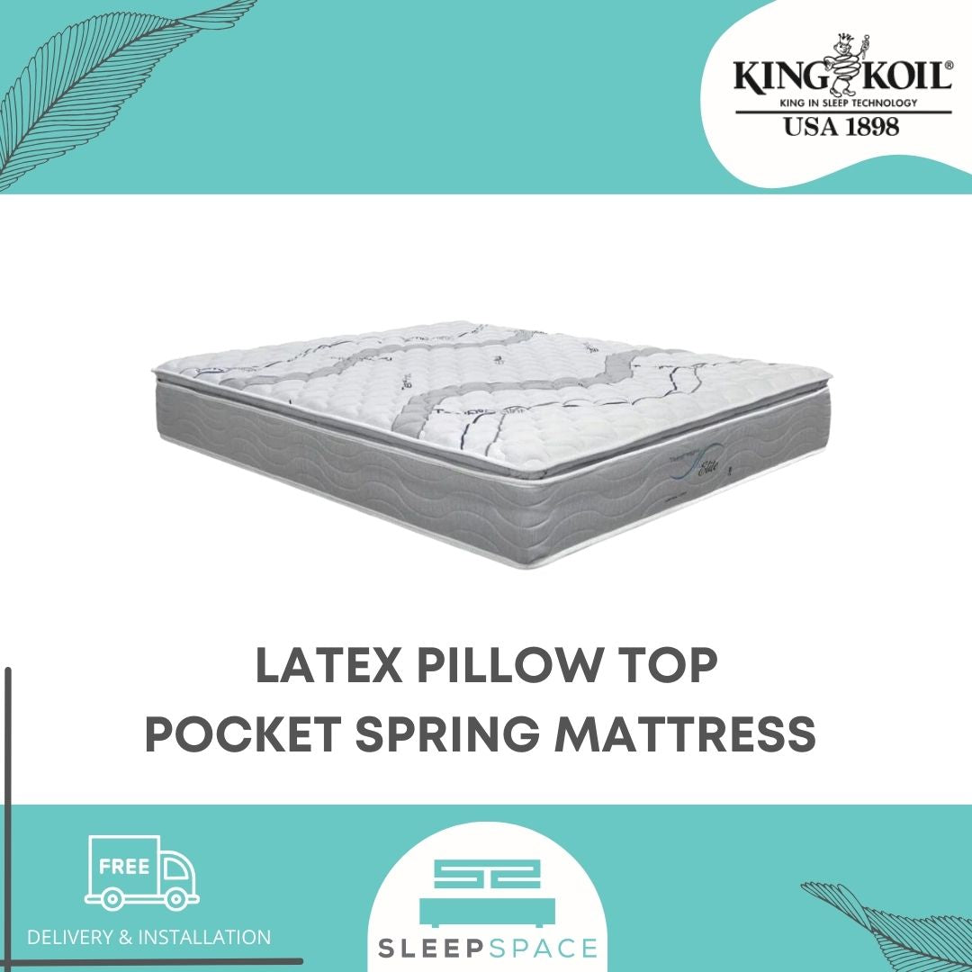 King Koil TempRight Elite Latex Pillow Top Pocketed Spring Mattress