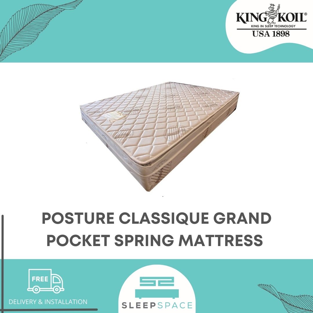 King Koil Mattress : Posture Classique Grand Pillow Top Pocketed Spring Mattress