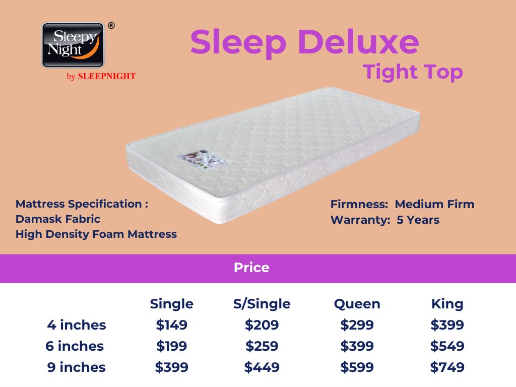 Sleep Deluxe High Density Foam Mattress