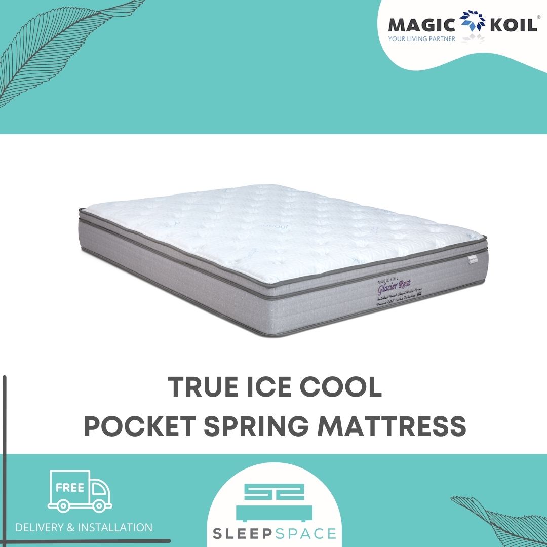 Magic Koil Glacier Rest Ice Cool Pocket Spring Plush Top Mattress - Coolness That Lasts