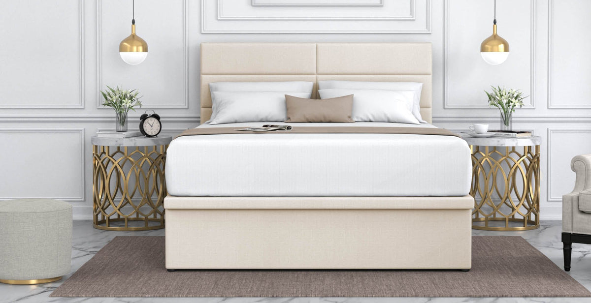 Maxcoil Jasmine Slim Headboard Storage Bed-Maxcoil-Sleep Space