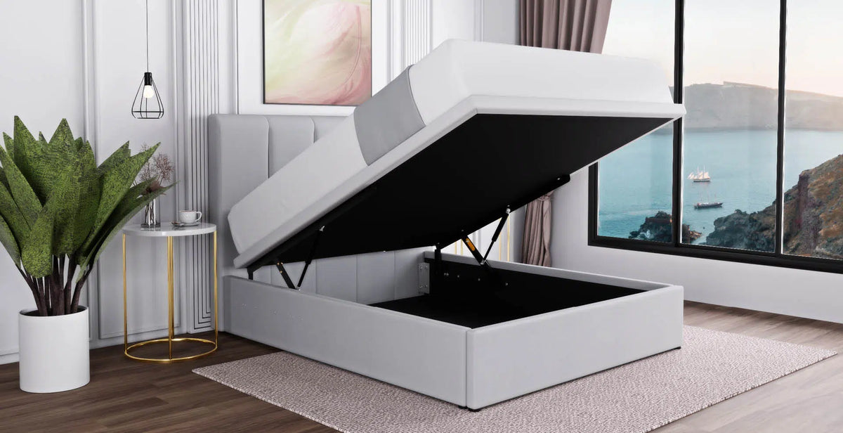 Maxcoil Lily Slim Headboard Storage Bed-Maxcoil-Sleep Space