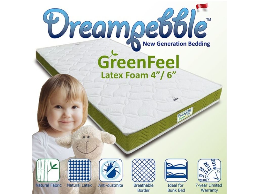 Dreampebble GreenFeel Latex Foam Mattress (4"/ 6″)