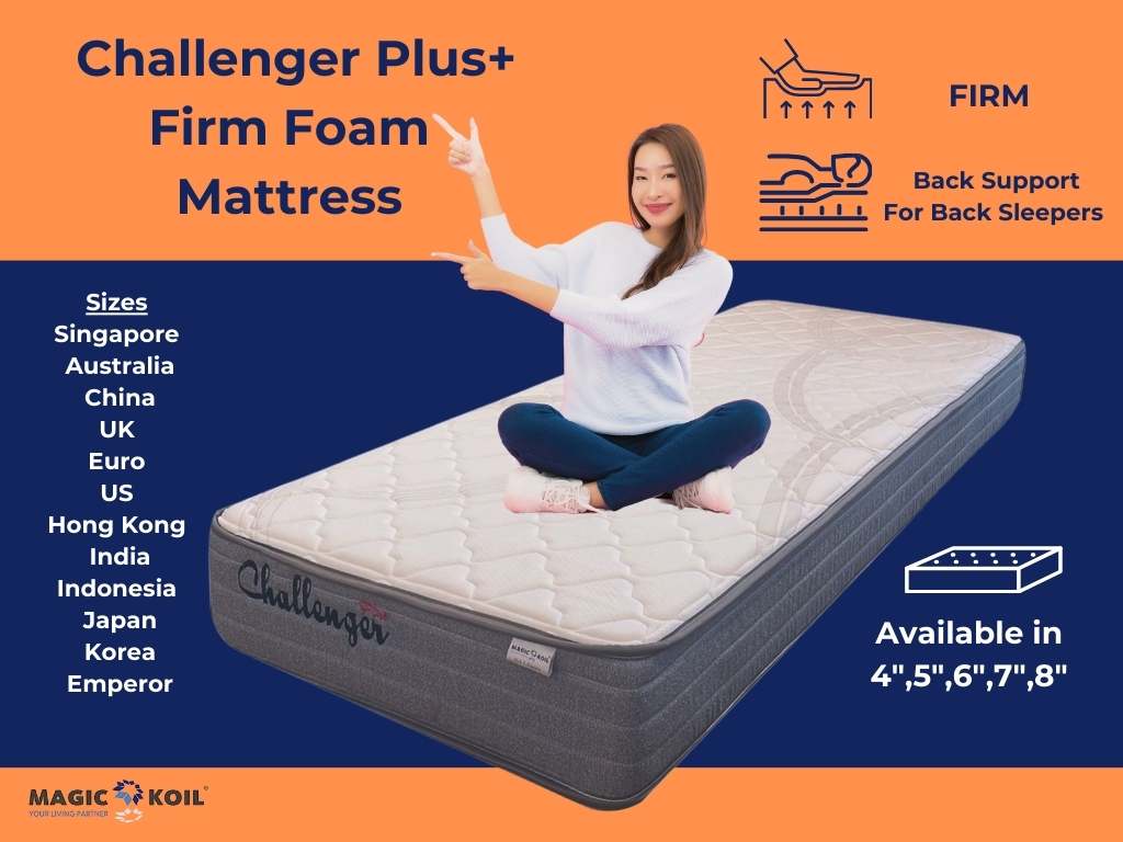 Magic Koil Challenger Plus+ Foam Mattress (6 inch), Popular!