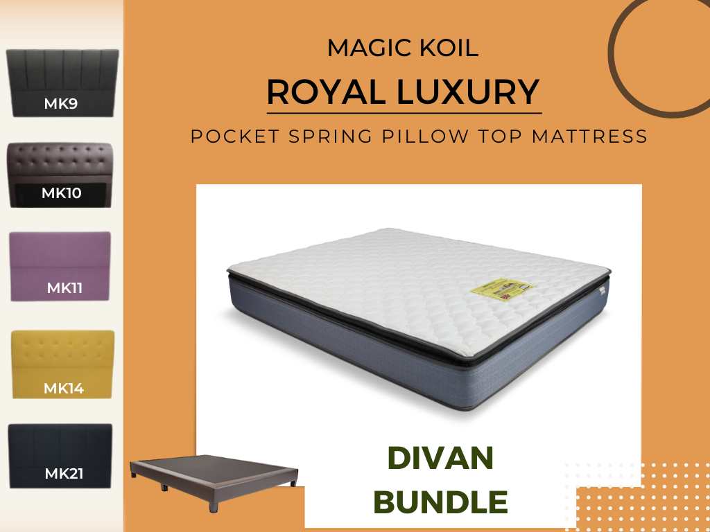 Magic Koil Royal Luxury with Divan Bed Bundle