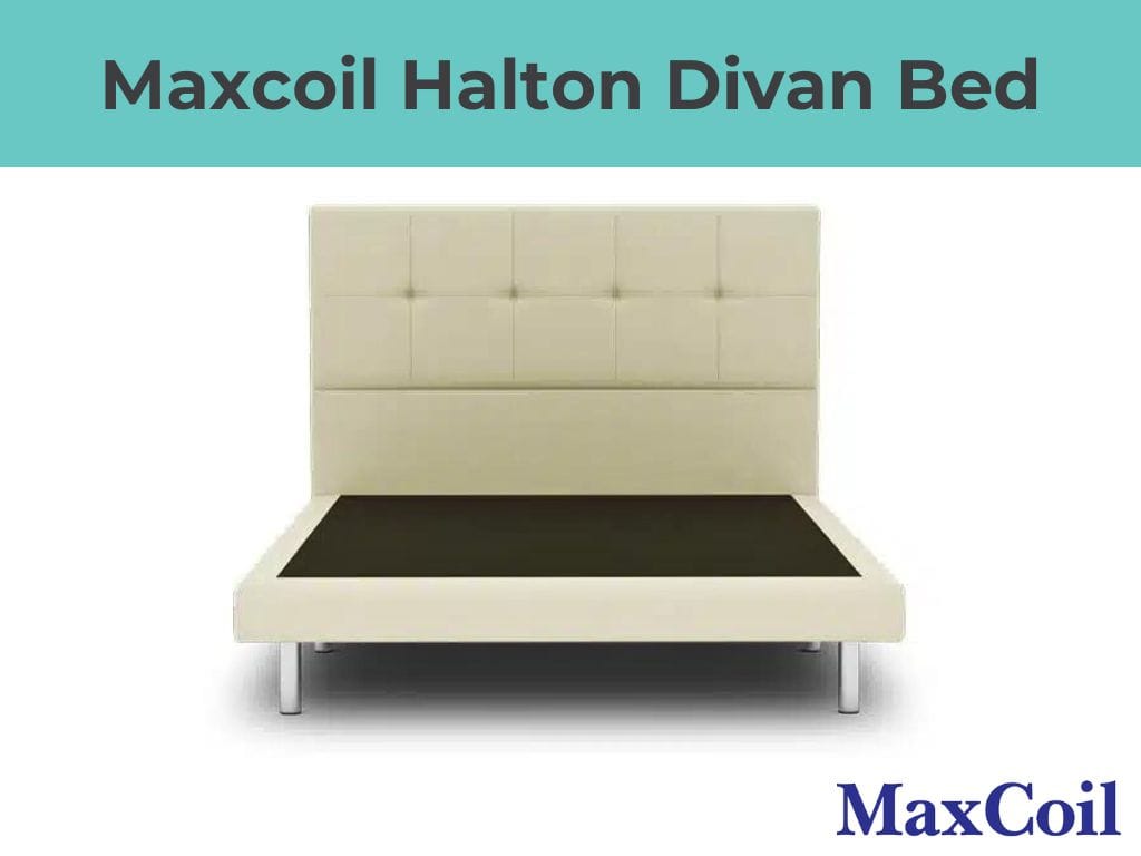 Maxcoil Halton Classic Headboard Divan Bed-Maxcoil-Sleep Space