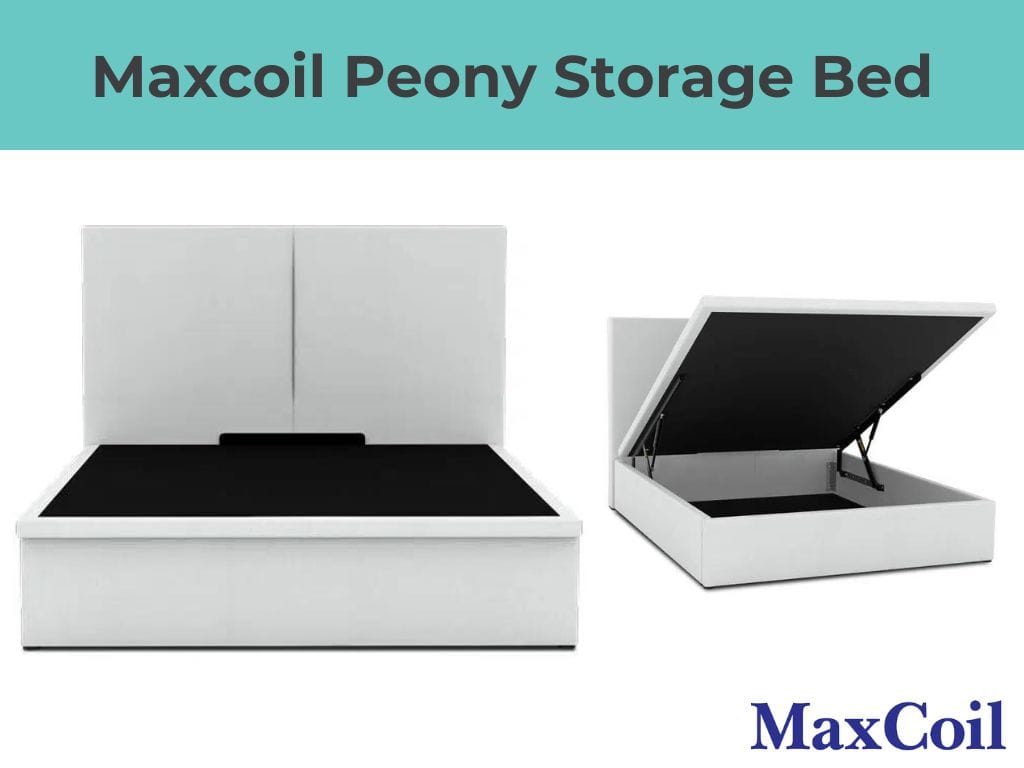Maxcoil Peony Slim Headboard Storage Bed-Maxcoil-Sleep Space
