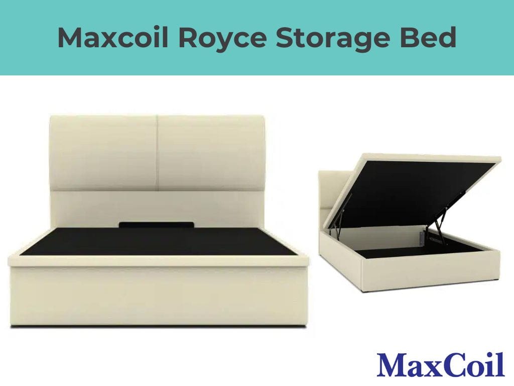 Maxcoil Royce Classic Headboard Storage Bed-Maxcoil-Sleep Space