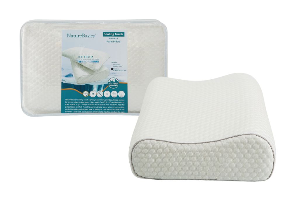 Nature Basics Cooling Touch Memory Foam Contour Pillow