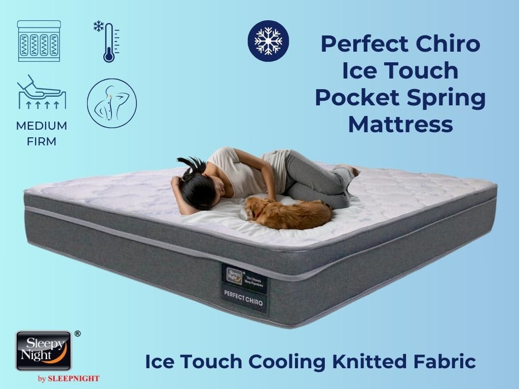 Sleepy Night Perfect Chiro Ice Touch Cooling Pocket Spring Mattress - Top 5 Favourite