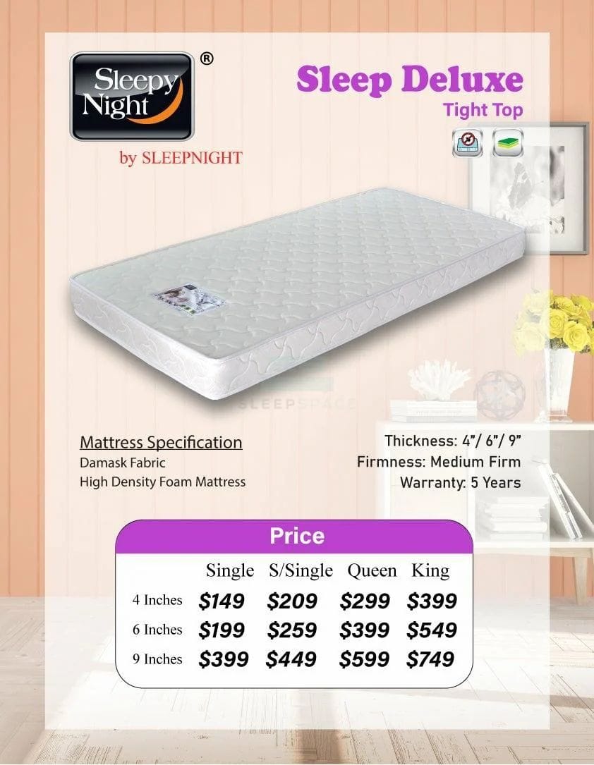 Sleep Deluxe High Density Foam Mattress - Hot Selling-popular-Sleep Space