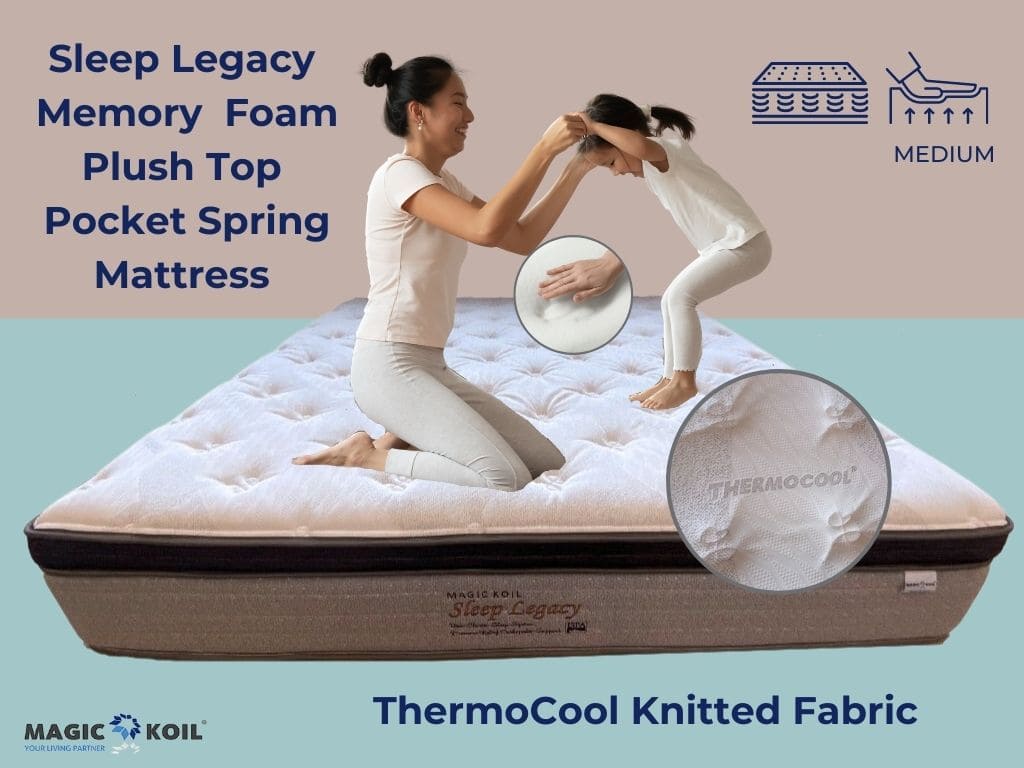Magic Koil Sleep Legacy Pocket Spring Memory Foam Plush Top Mattress