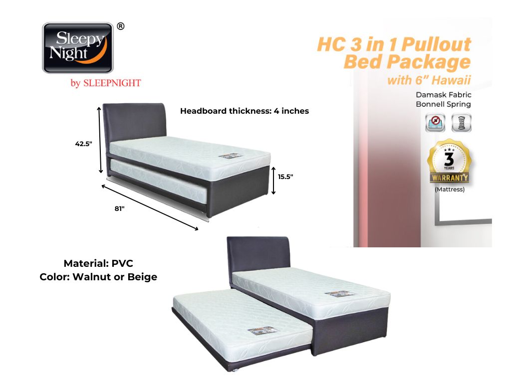 3 in 1 Pullout Bed Package (Limited Time Offer!)