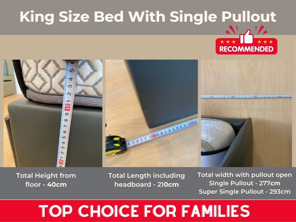 King Size Bed with 1 x Single Pullout – Top Choice For Families Looking For Co-Sleeping Arrangement-Sleepy Night-Sleep Space