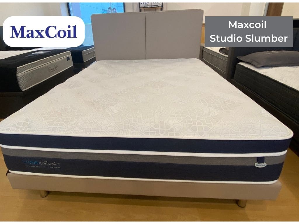 MaxCoil Studio Slumber with Plush Euro Top Pocket Spring Mattress & Bed Bundle