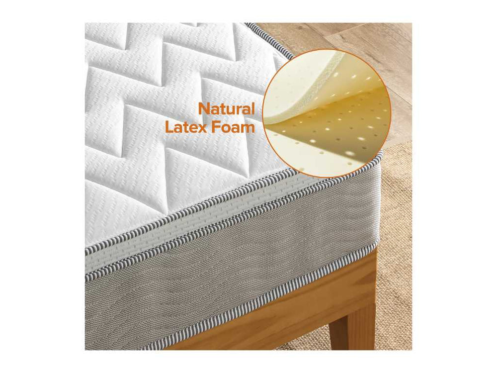 Zinus Arctic Flex Latex Euro Top Pocket Spring Mattress (Extra Firm