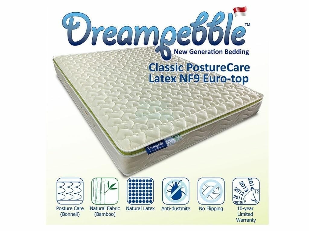 Dreampebble Classic PostureCare Latex NF9 Euro-top Mattress-Dreampebble-Sleep Space