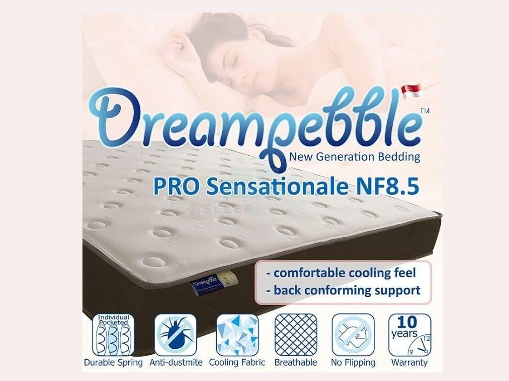 Dreampebble Pro Sensationale NF8.5 (Pocketed Spring)-Dreampebble-Sleep Space