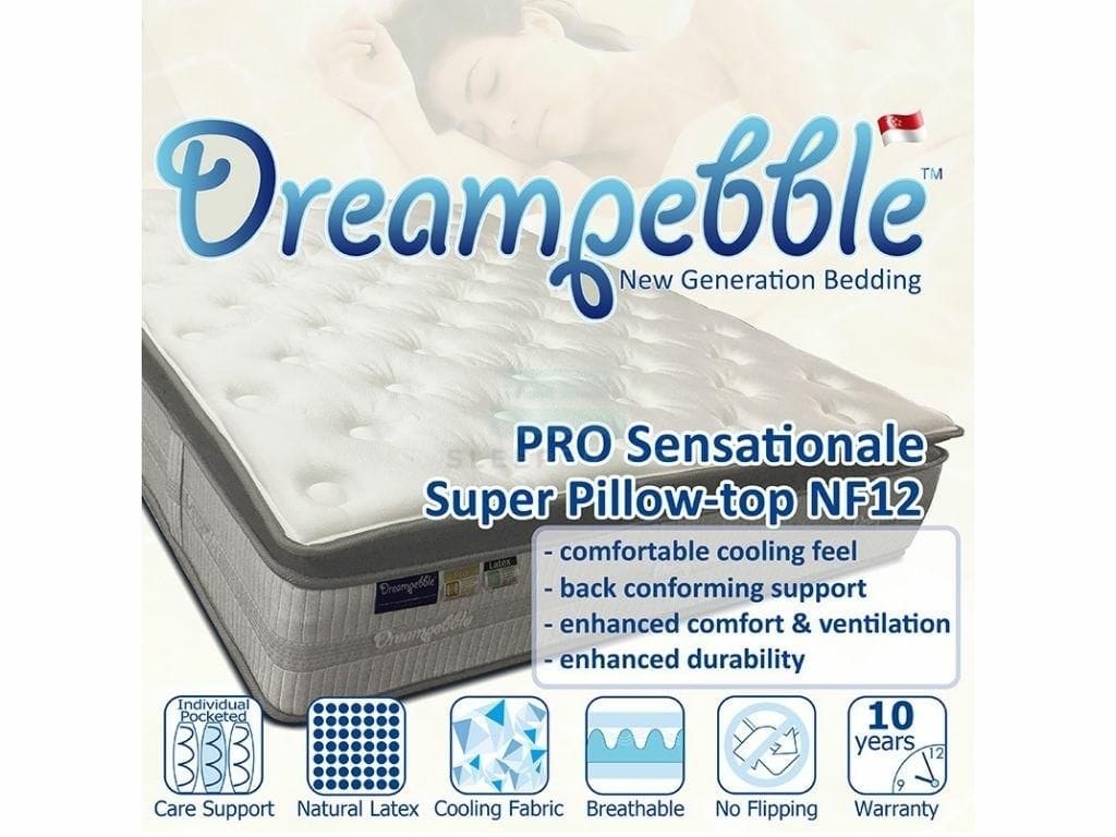 Dreampebble Pro Sensationale Super Pillow Top NF12 (Pocketed Spring)-Dreampebble-Sleep Space