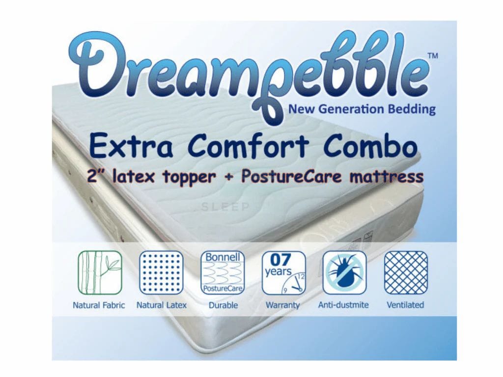 Dreampebble Extra Comfort Combo (Posturecare Mattress + Latex Topper)-Dreampebble-Sleep Space