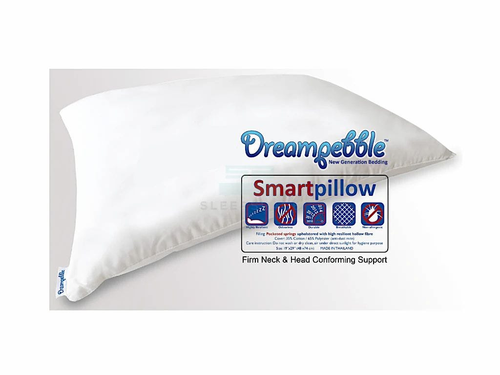 Dreampebble Smart Pillow with Pocketed Springs-Dreampebble-Sleep Space