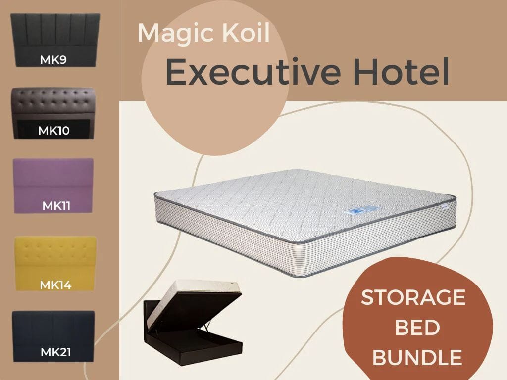 Magic Koil Executive Hotel with Storage Bed Bundle-Magic Koil-Sleep Space
