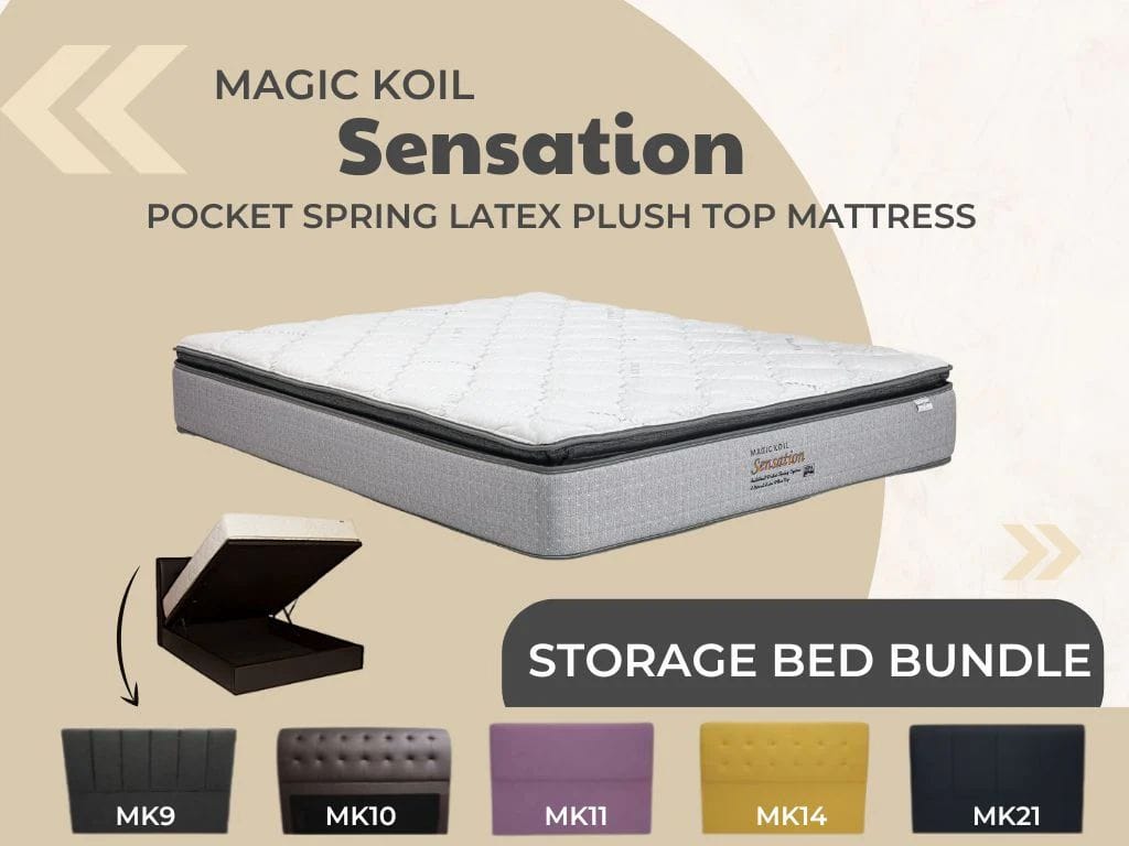 Magic Koil Sensation with Storage Bed Bundle-Magic Koil-Sleep Space