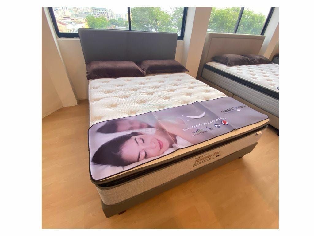 Magic Koil Naturae Res Latex Plush Top Pocket Spring Mattress with Divan Bed Bundle-Magic Koil-Sleep Space