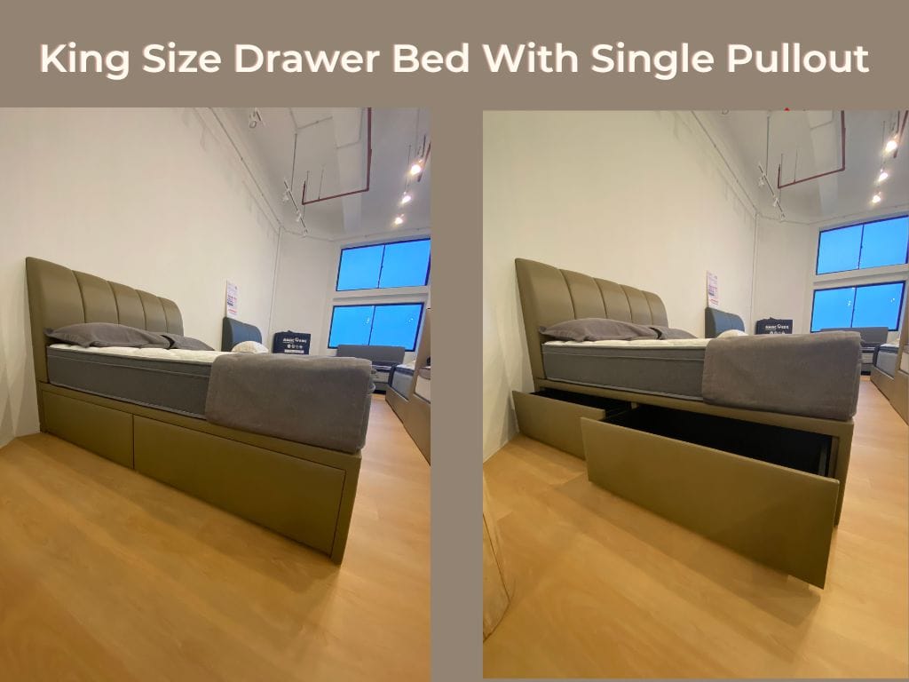 Sleepy Night King Size Drawer Bed with Single Pullout – BEST SELLER!-Sleepy Night-Sleep Space