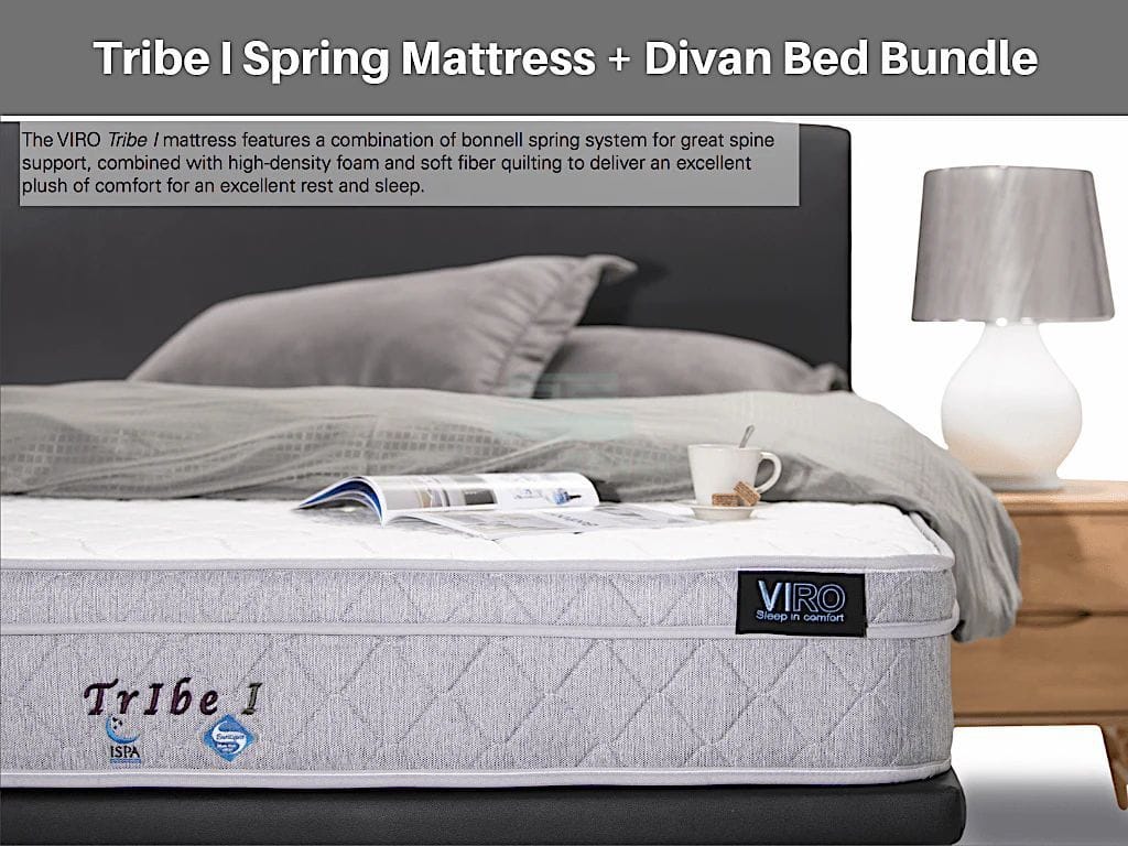 Tribe I Spring Mattress + Divan Bundle Promo-Viro-Sleep Space