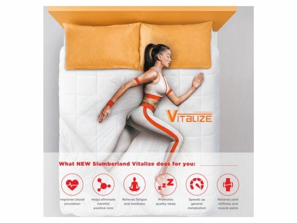 Slumberland Vitalize 1 Pocket Spring Mattress with Euro Top 11