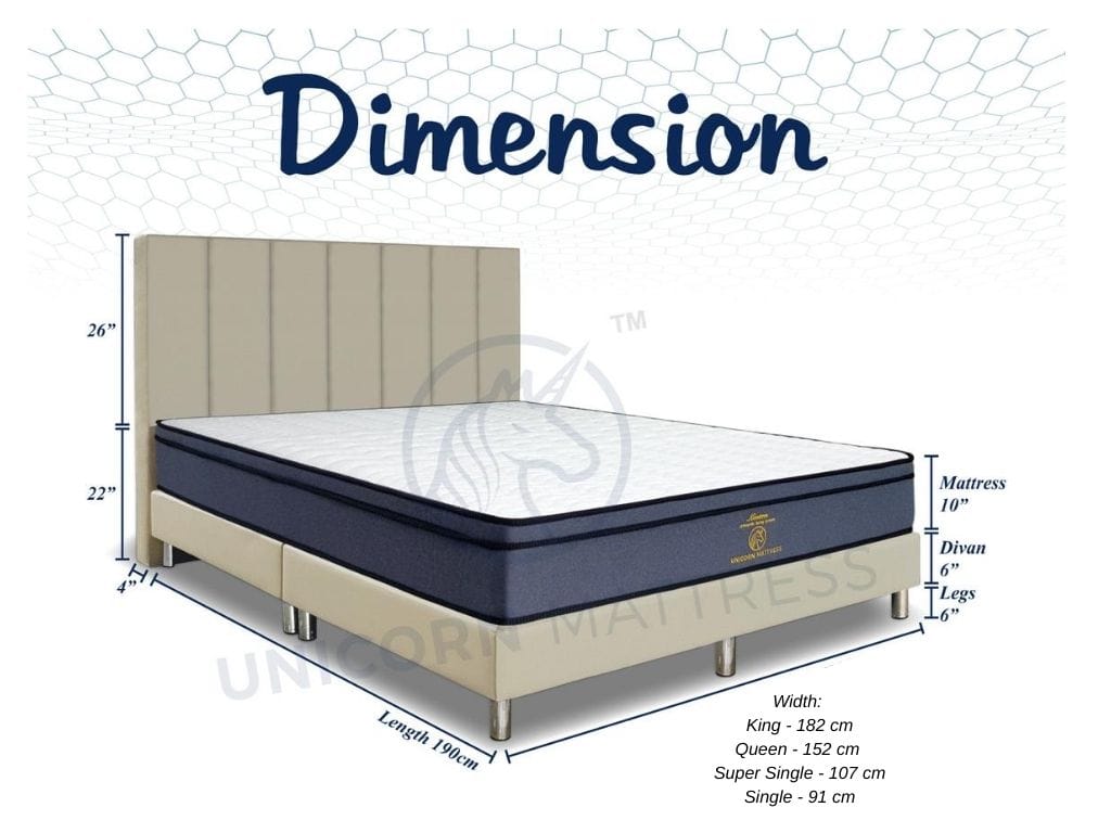 Unicorn Kenton Orthopedic Spring System Mattress 10 inch with
